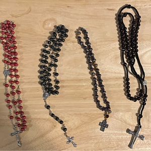 Lot of 4 Rosaries/Prayer Beads